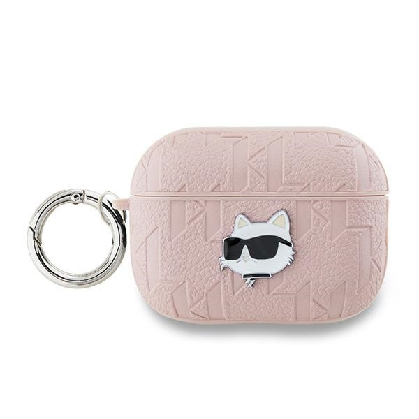 Karl Lagerfeld Monogram Choupette Huvudfodral för AirPods Pro 2 - rosa