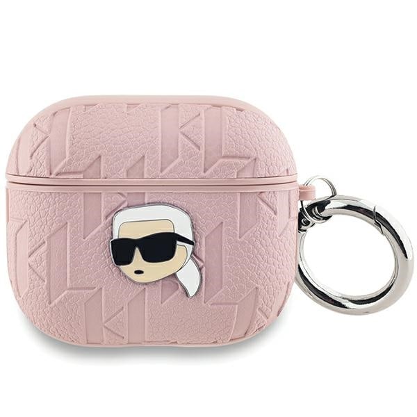 Karl Lagerfeld Monogram Karl Head fodral för AirPods 3 - rosa