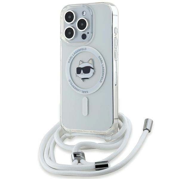 Karl Lagerfeld IML Choupette Head & Cord MagSafe-fodral för iPhone 14 Pro Max - transparent