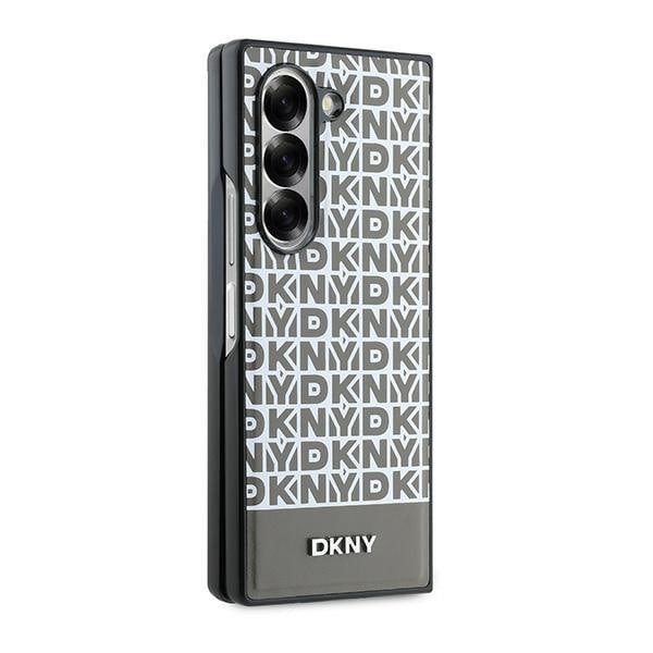 DKNY Repeat Pattern Bottom Stripe Etui til Samsung Galaxy Z Fold 6 - Brun