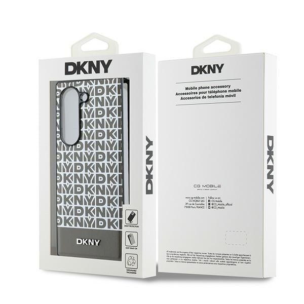 DKNY Repeat Pattern Bottom Stripe Etui til Samsung Galaxy Z Fold 6 - Brun