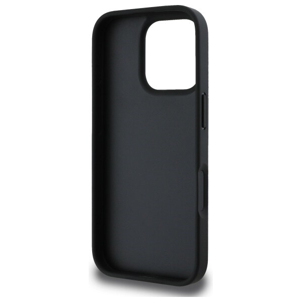 DKNY Texture Pattern Tonal Stripe iPhone 16 Pro Max-etui - Sort