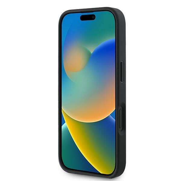 Guess 4G-etui med bundstribe til iPhone 16 Plus 6,7" - Grå