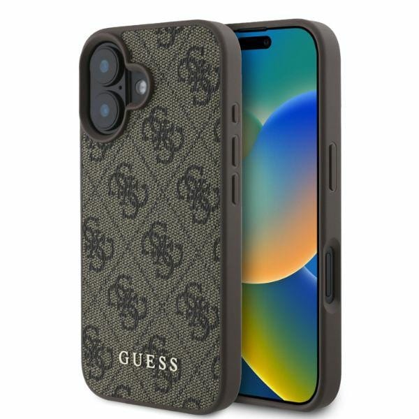 Guess 4G Classic iPhone 16 Fodral - Brun