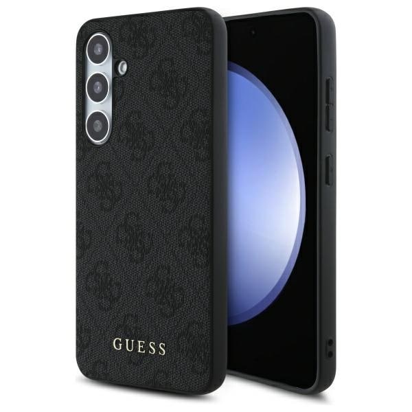 Guess GUHCS24FEG4GFGR S24 FE S721 grå/grå hardcase 4G Metall Guld Logo