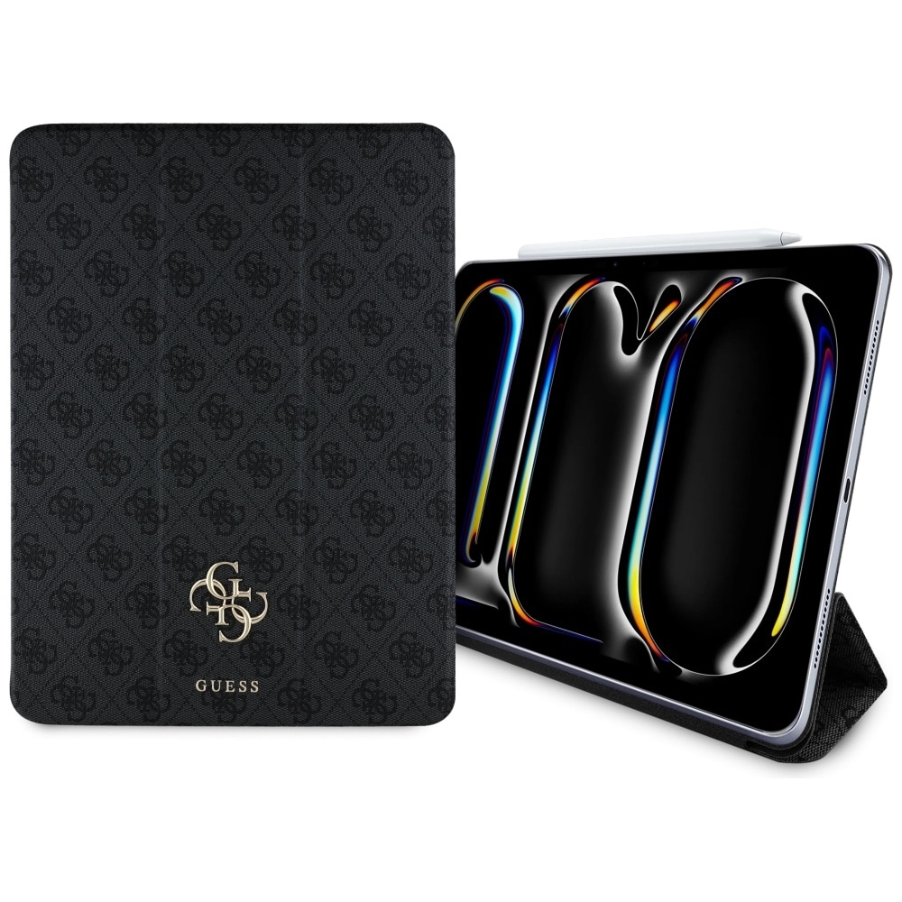 Guess GUFC13PM24PS4SGK iPad Pro 13" 2024 svart/svart Magnetisk 4G Big Logo