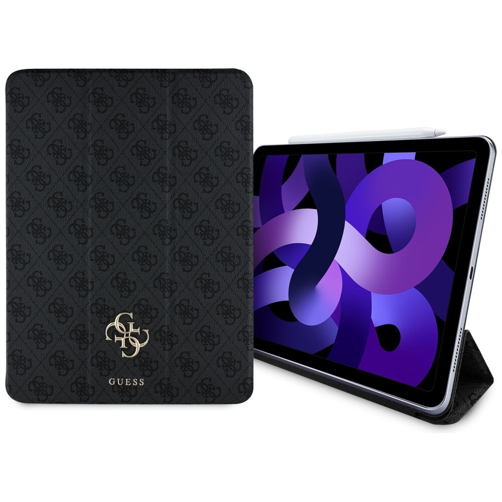 Guess GUFC13RM24PS4SGK iPad Air 13" 2024 svart/svart Magnetisk 4G Big Logo