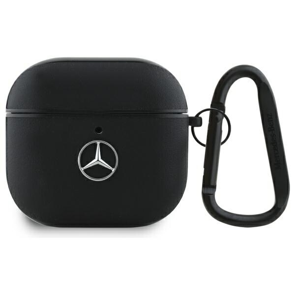 Mercedes MEA4CSLBK AirPods 4 skydd svart/svart Läder Metall Logo