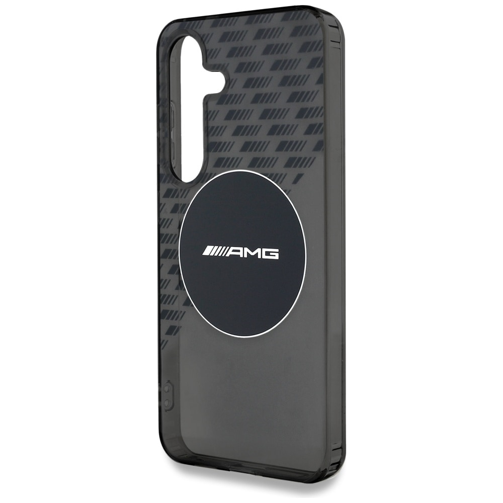 AMG Transparent Rhombs MagSafe-etui til Samsung Galaxy S25 - Sort