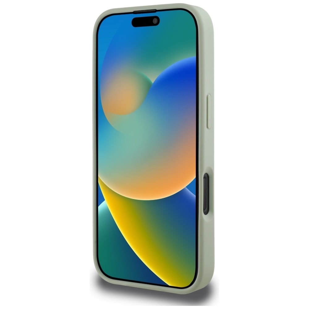 Guess Grained Big 4G Logo Small Classic Logotaske til iPhone 16 Pro Max - grøn