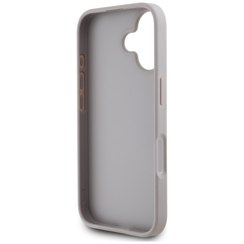 Guess Grained Roses Big 4G Logo iPhone 16 Etui - Lilla