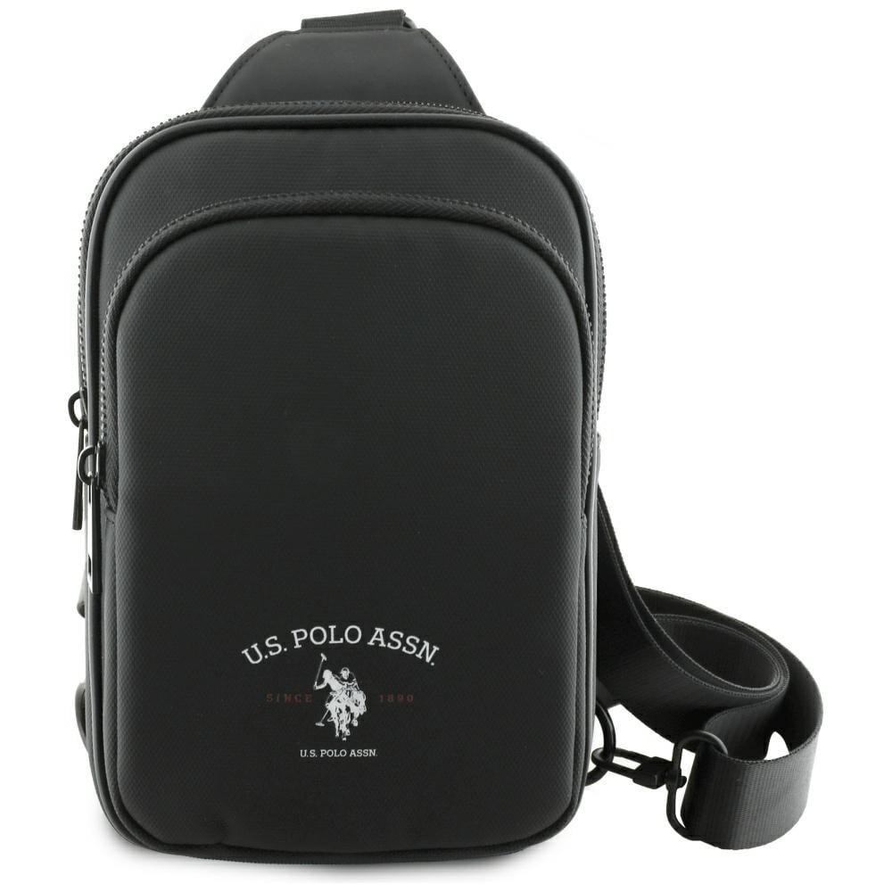 US Polo Petit Pique Crossbody Arch Telefonväska Svart