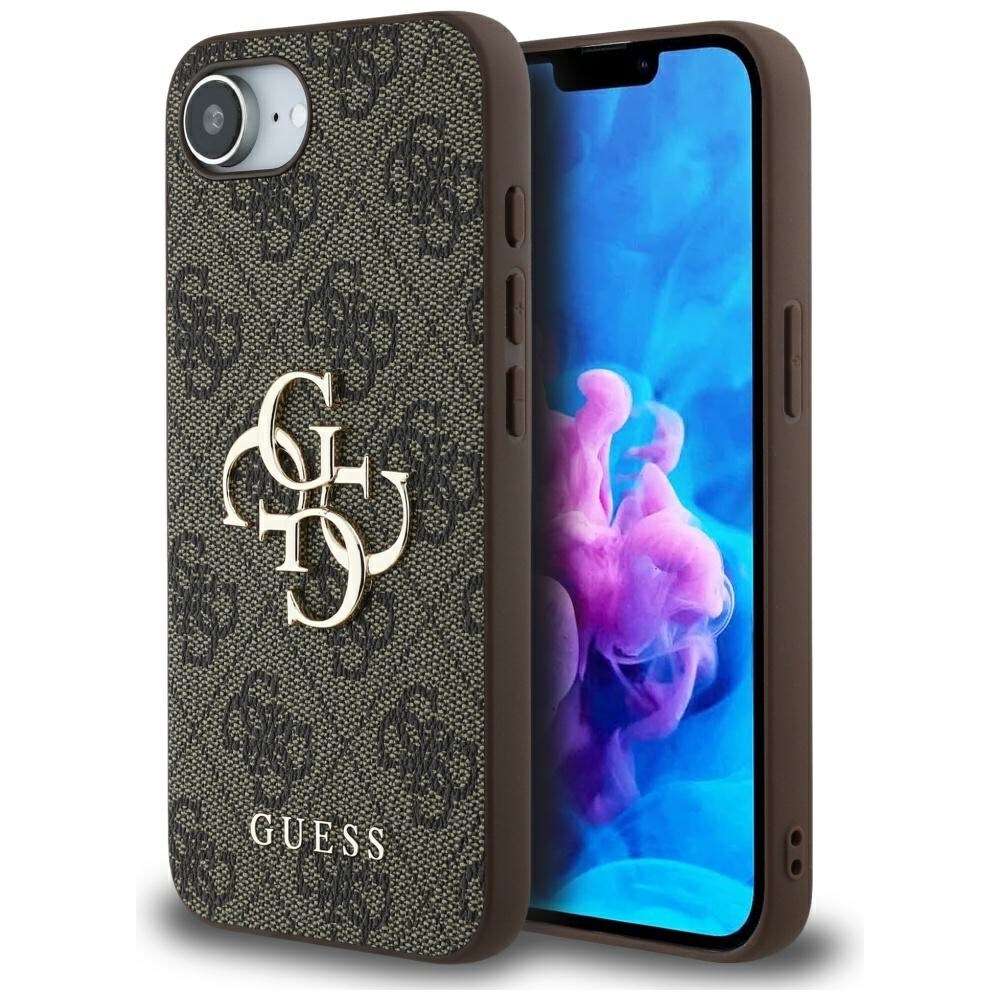 Guess 4G Big Logo Fodral för iPhone 16e - Brun