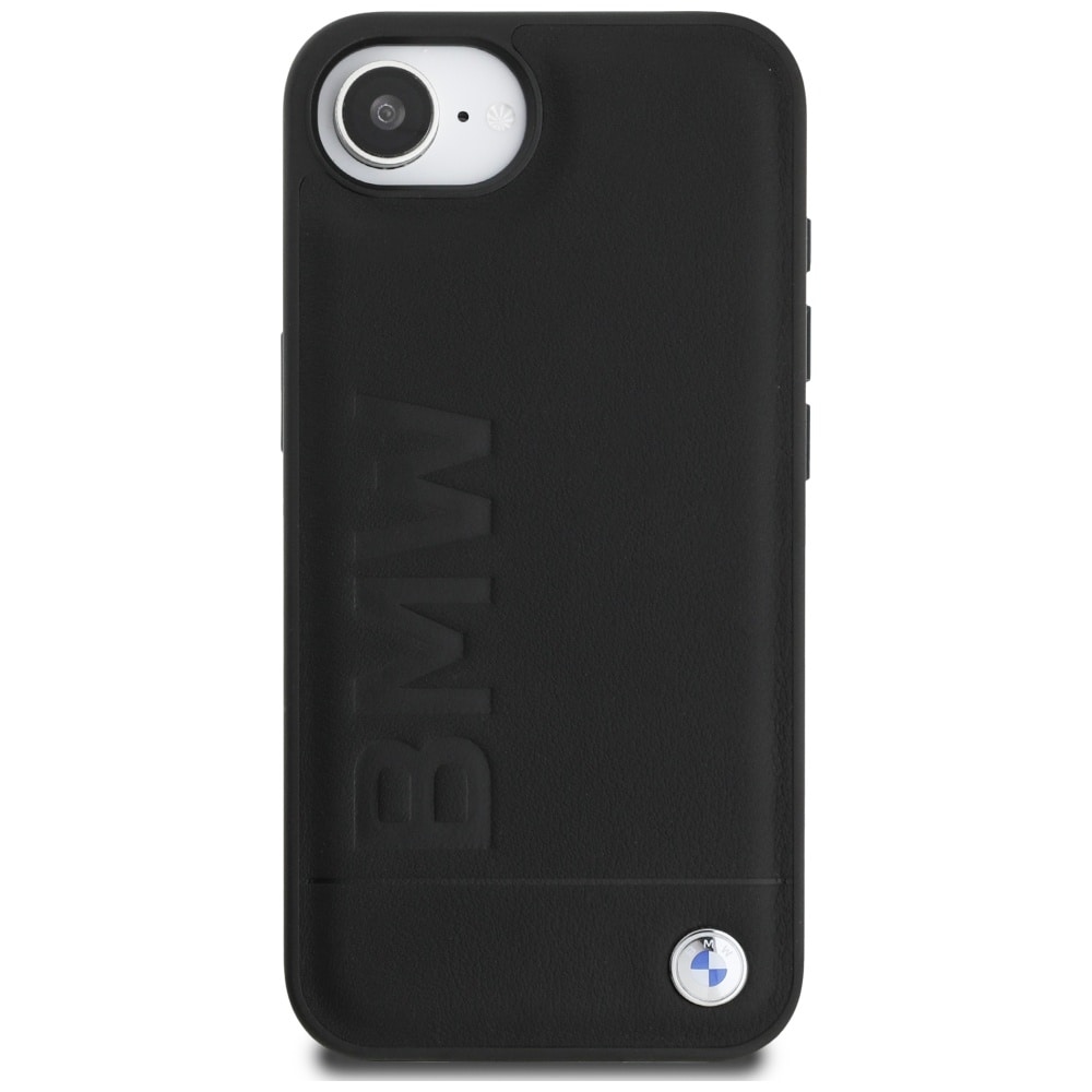 BMW Hot Stamp i læder iPhone 16e-etui - sort