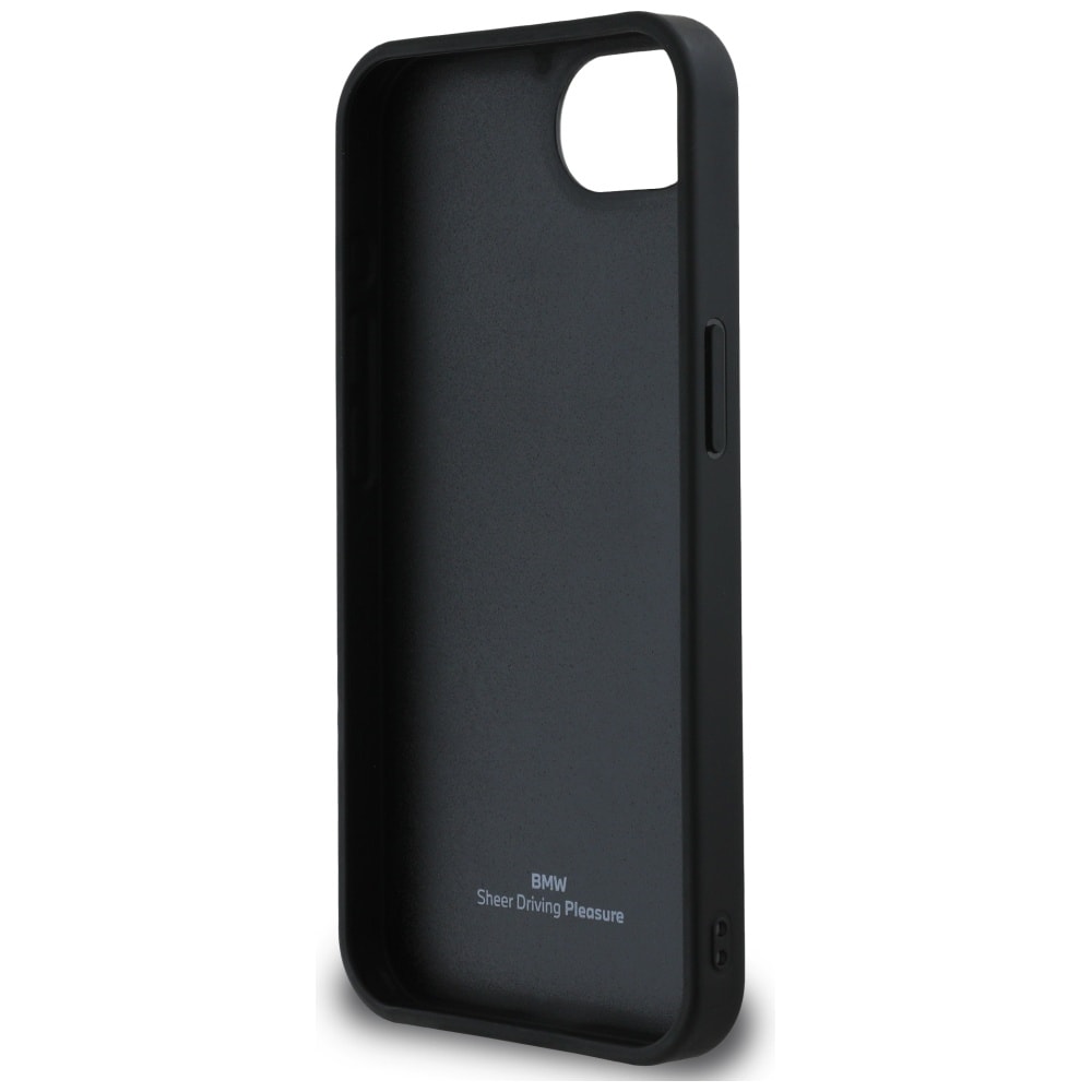 BMW Hot Stamp i læder iPhone 16e-etui - sort