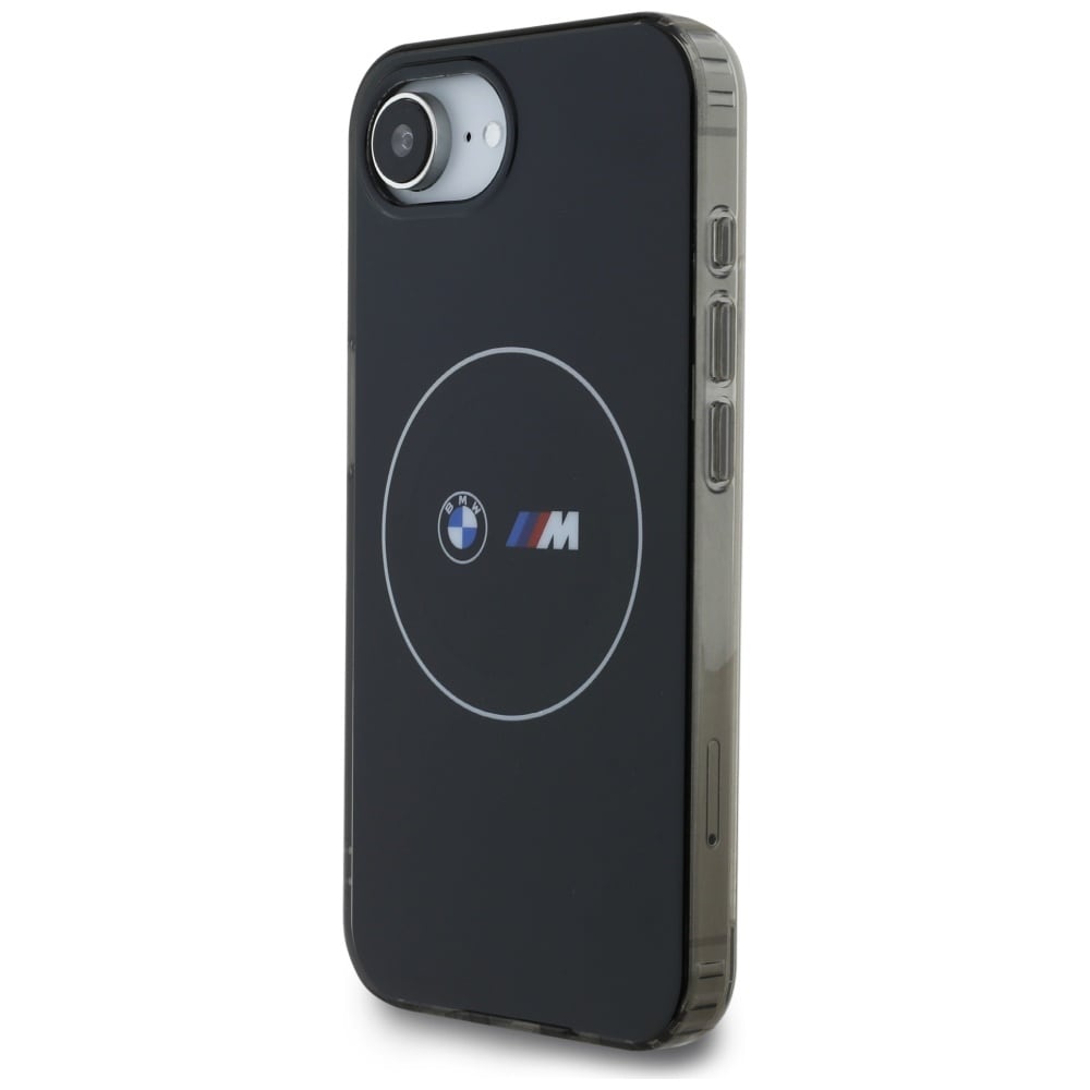 BMW IML Metal White Circle MagSafe iPhone 16e-etui - sort