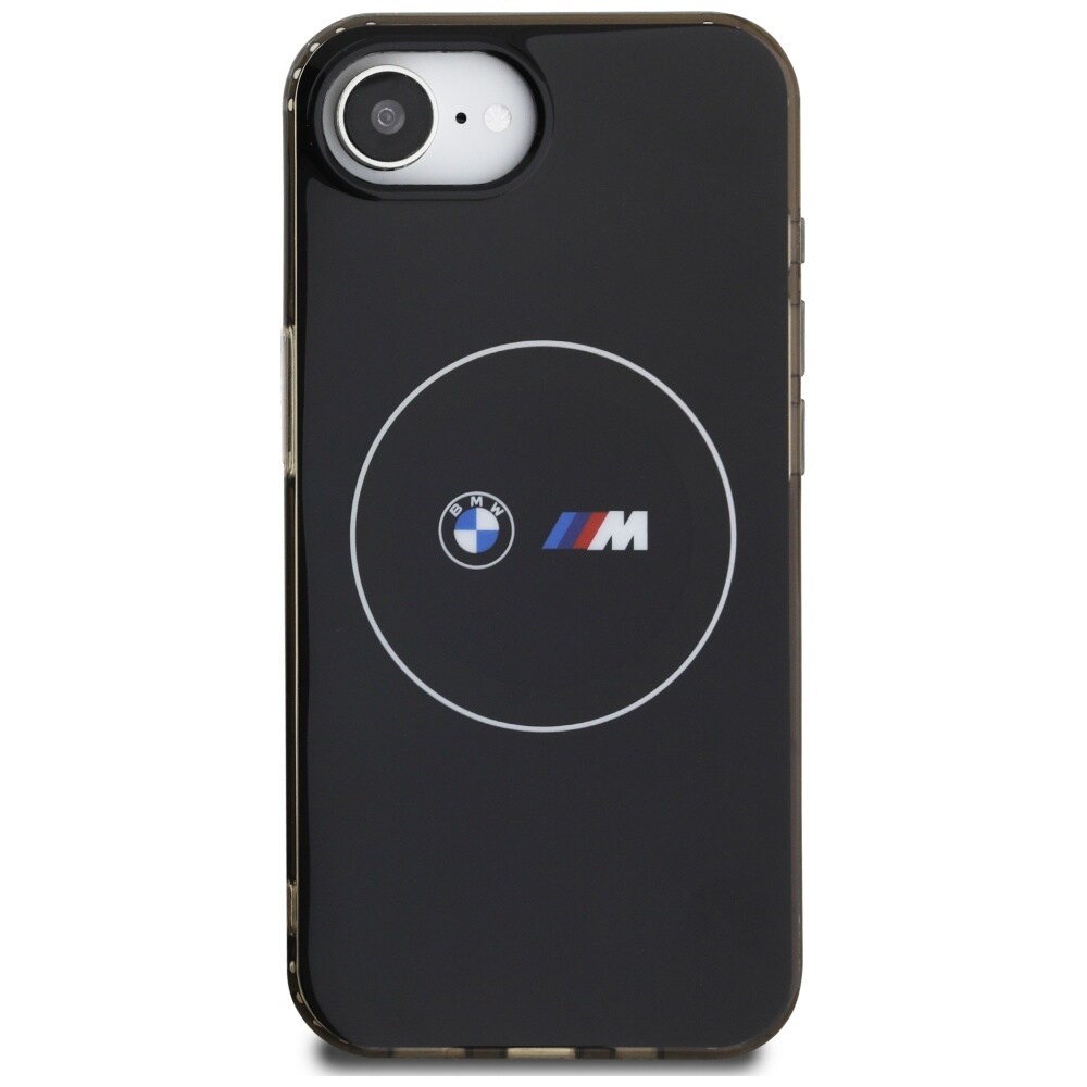 BMW IML Metal White Circle MagSafe iPhone 16e-etui - sort