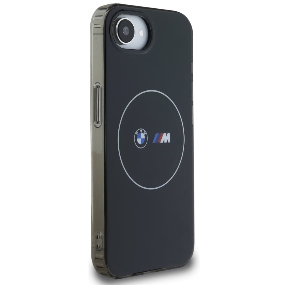 BMW IML Metal White Circle MagSafe iPhone 16e-etui - sort