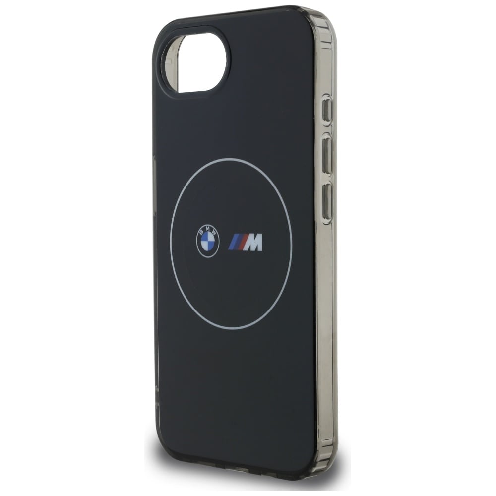 BMW IML Metal White Circle MagSafe iPhone 16e-etui - sort
