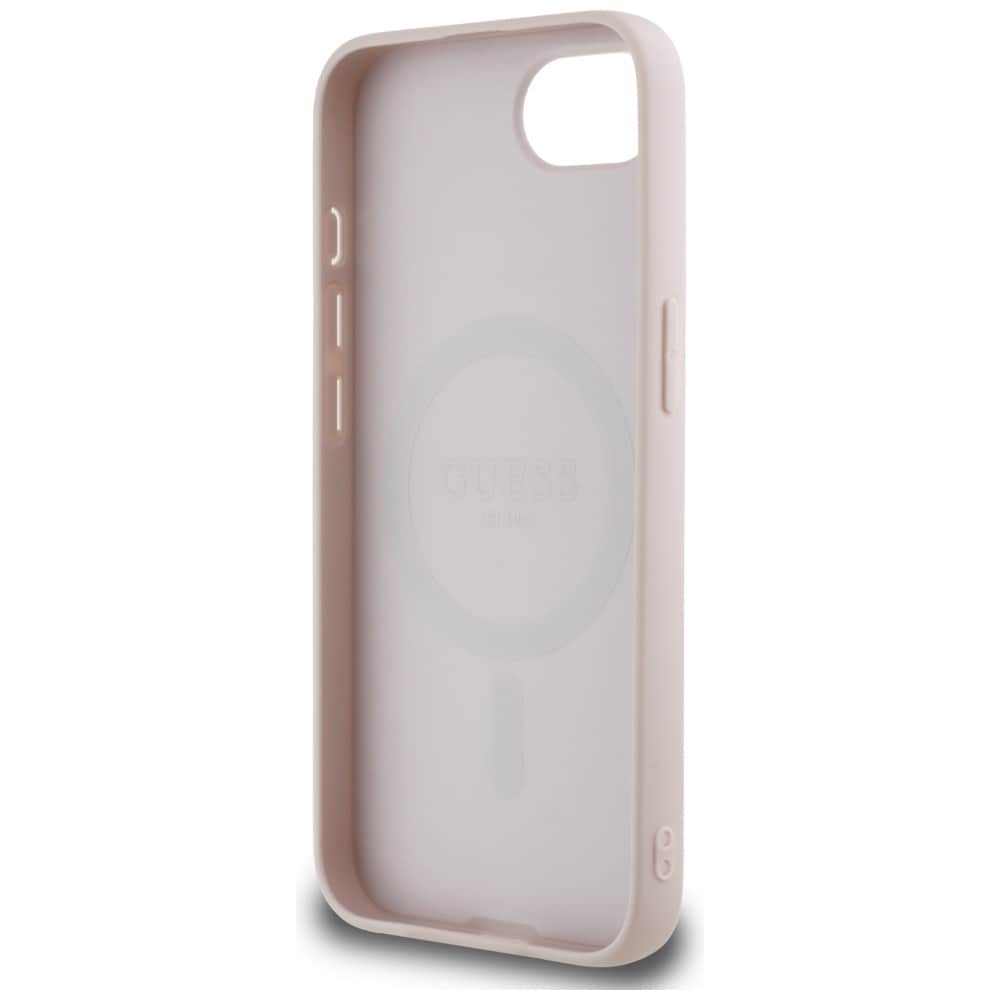 Guess 4G Circle Classic Logo MagSafe-etui til iPhone 16e - pink