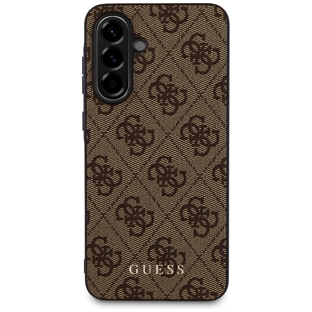 Guess 4G metal guld logo etui til Samsung Galaxy A36 - Brun