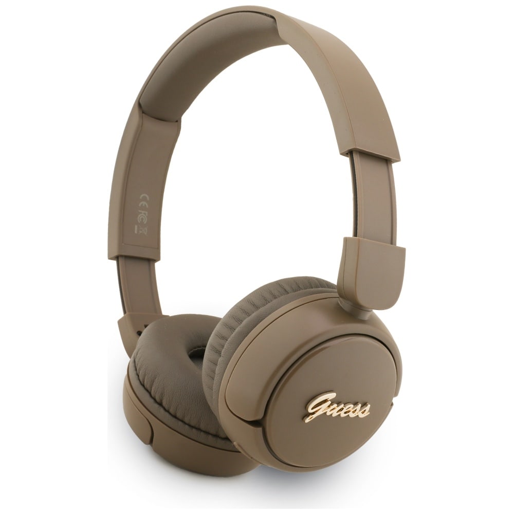 Guess Metall Logo Script Over-Ear hörlurar - Brun