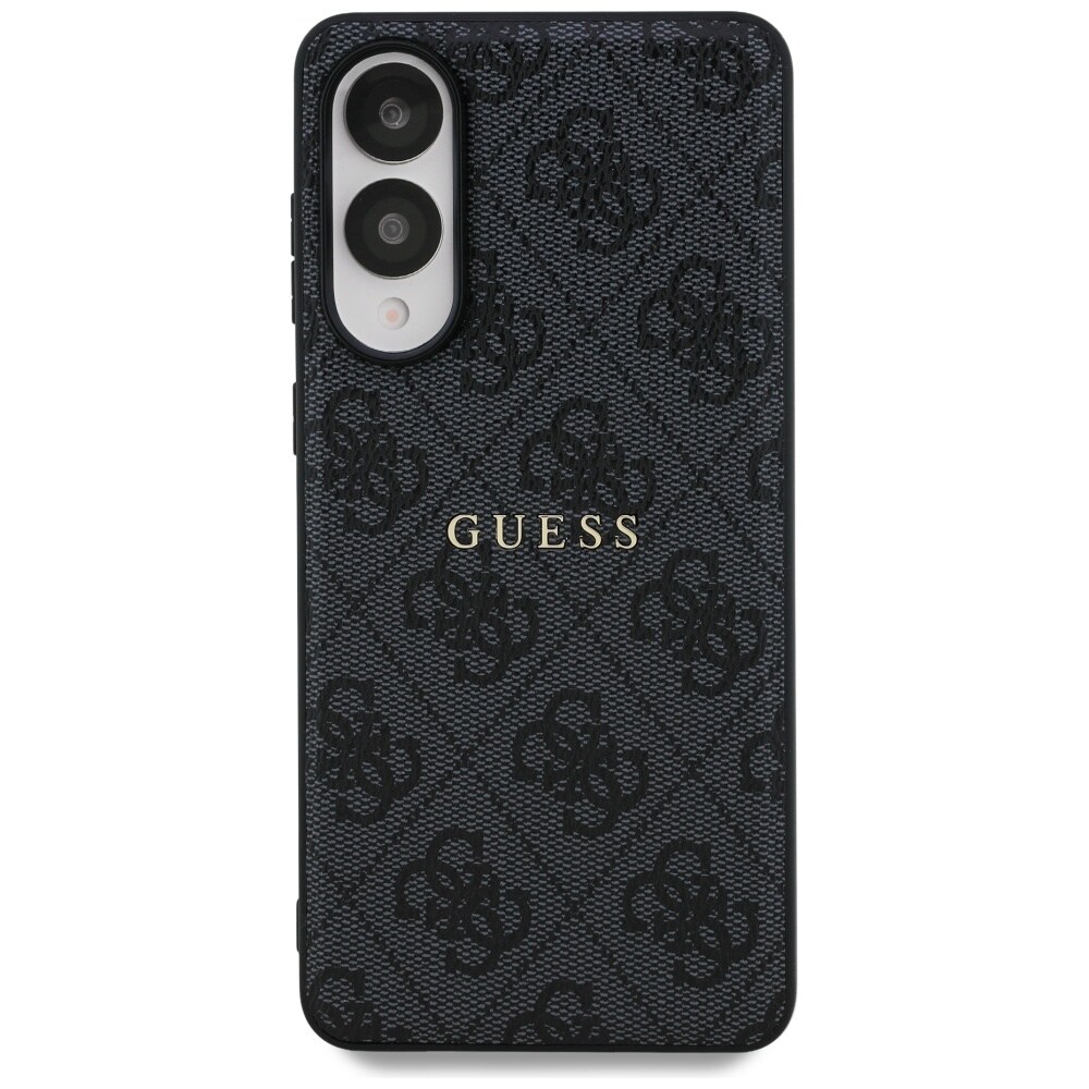 Guess 4G Ring Classic Logo MagSafe-etui til Samsung Galaxy S25 Edge - Sort