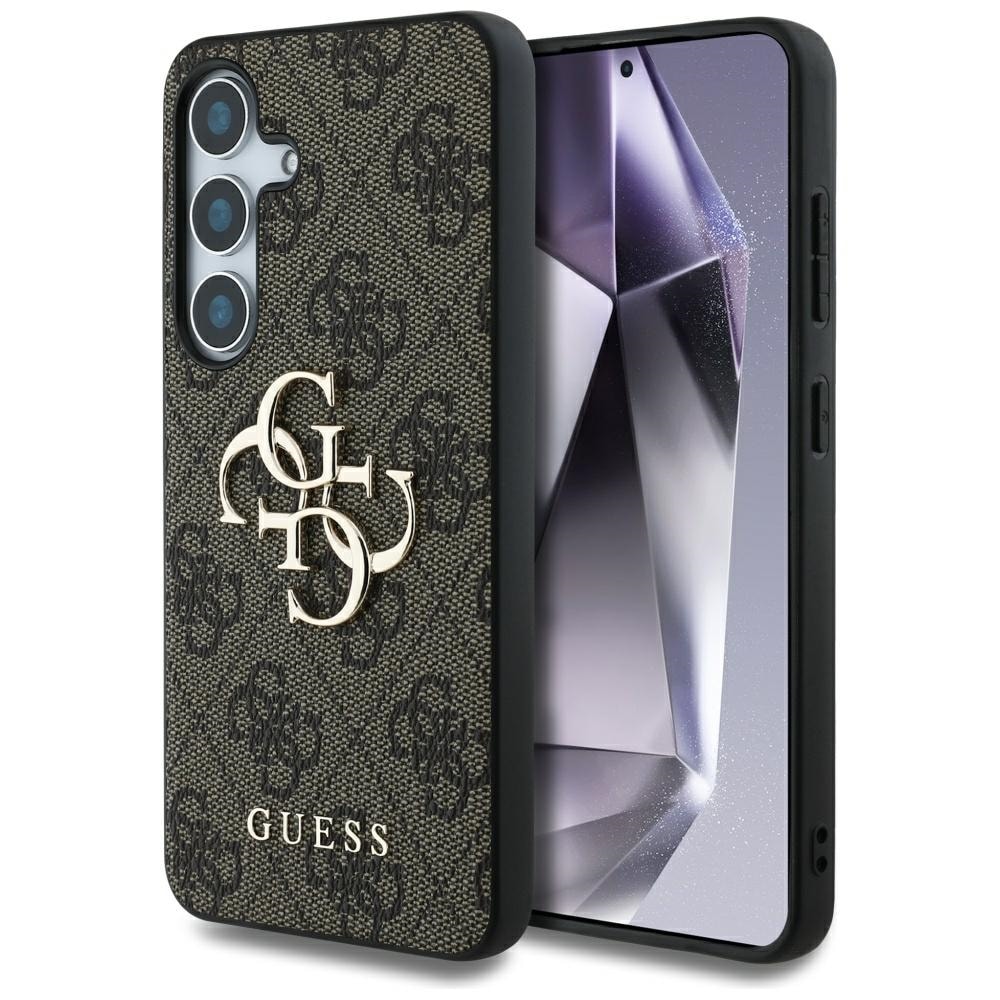 Guess Big 4G Logo Classic Logo Fodral till Samsung Galaxy S25 Plus Brun