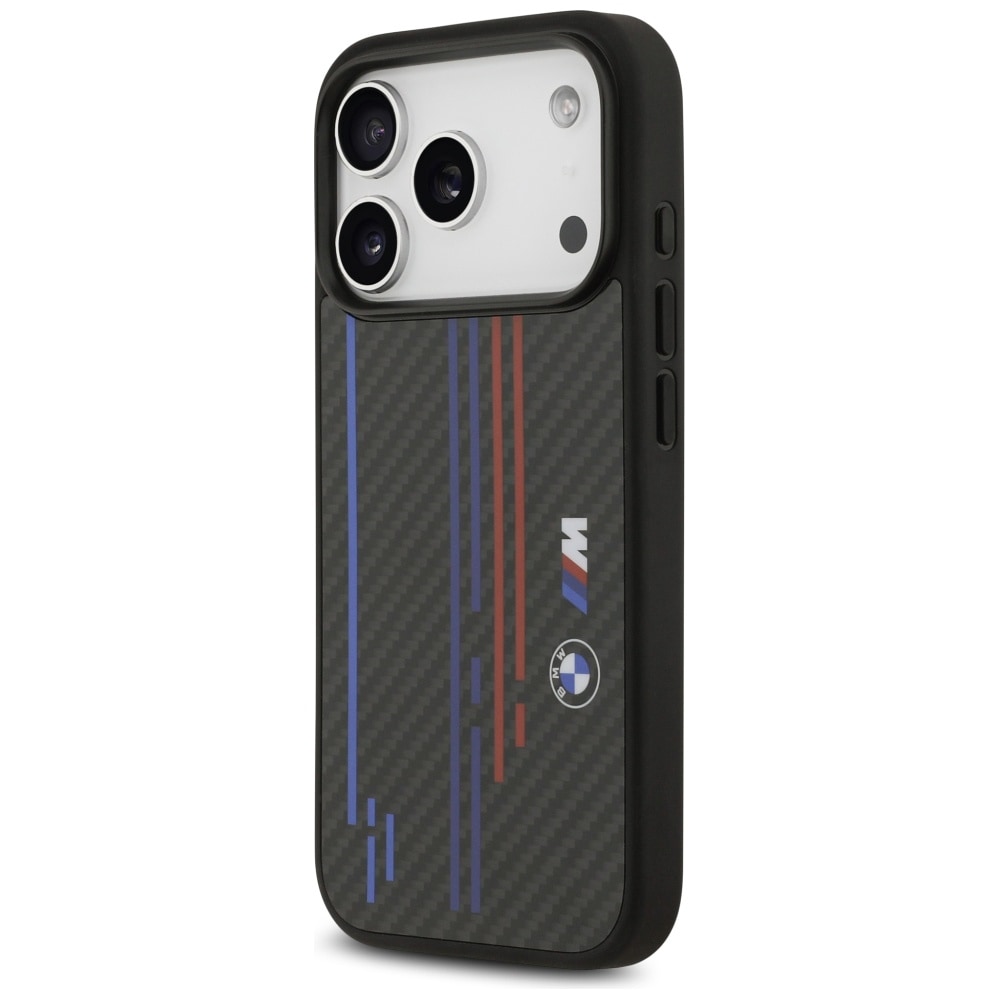 BMW M Kevlar Lines & Logo MagSafe-etui til iPhone 17 Pro - Sort