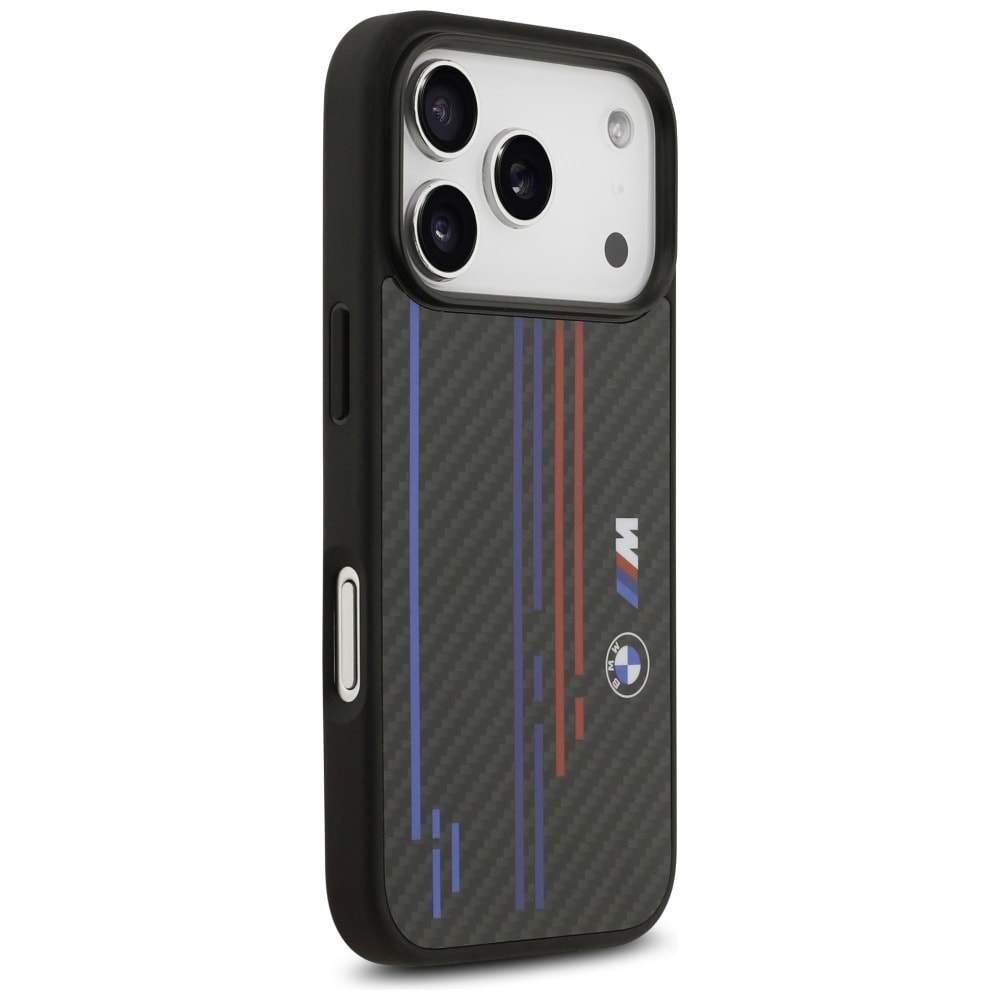 BMW M Kevlar Lines & Logo MagSafe-etui til iPhone 17 Pro - Sort