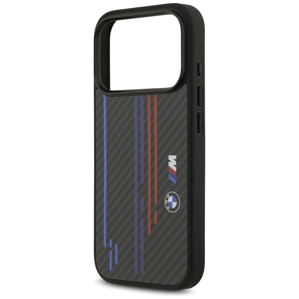 BMW M Kevlar Lines & Logo MagSafe-etui til iPhone 17 Pro - Sort