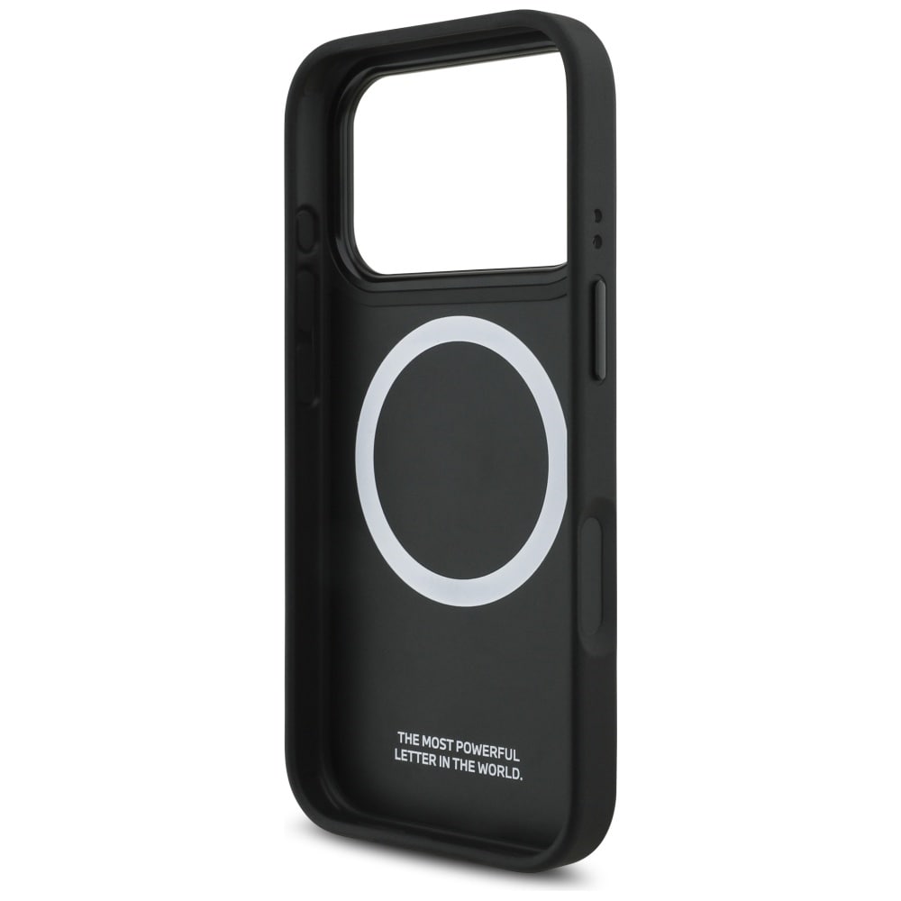 BMW M Tricolor MagSafe-etui med metallogo til iPhone 17 Pro - grå