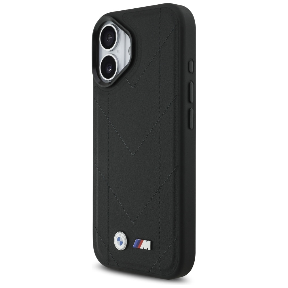 BMW M Quiltet logo MagSafe iPhone 17 Etui - sort