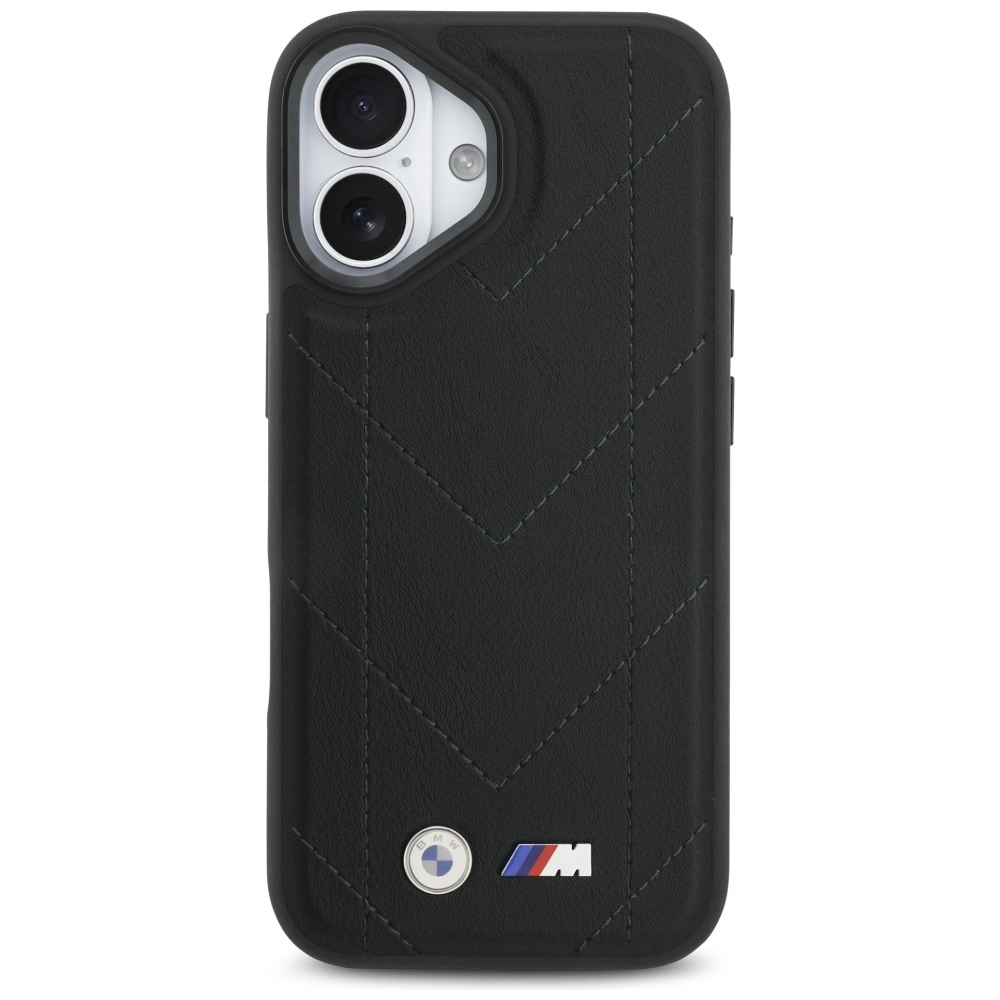 BMW M Quiltet logo MagSafe iPhone 17 Etui - sort