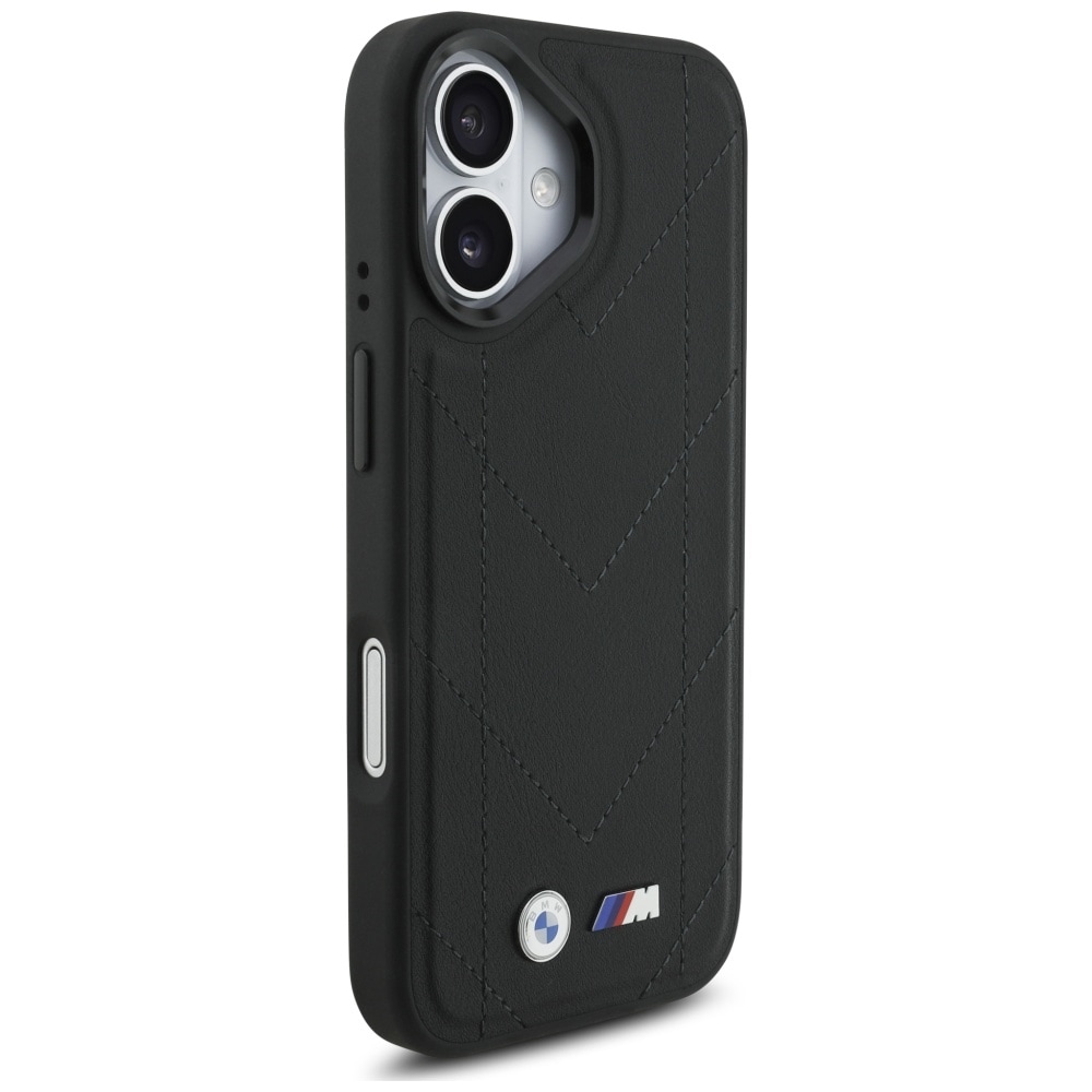 BMW M Quiltet logo MagSafe iPhone 17 Etui - sort