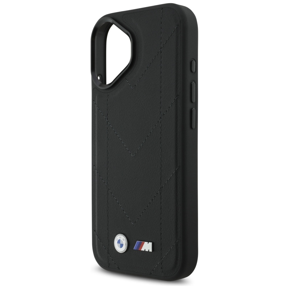 BMW M Quiltet logo MagSafe iPhone 17 Etui - sort
