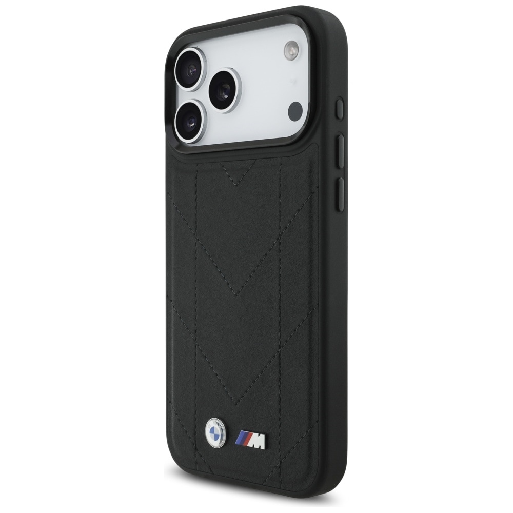BMW M Quiltet logo MagSafe-etui til iPhone 17 Pro Max - Sort