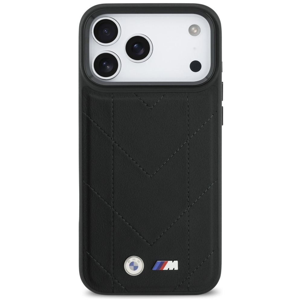 BMW M Quiltet logo MagSafe-etui til iPhone 17 Pro Max - Sort