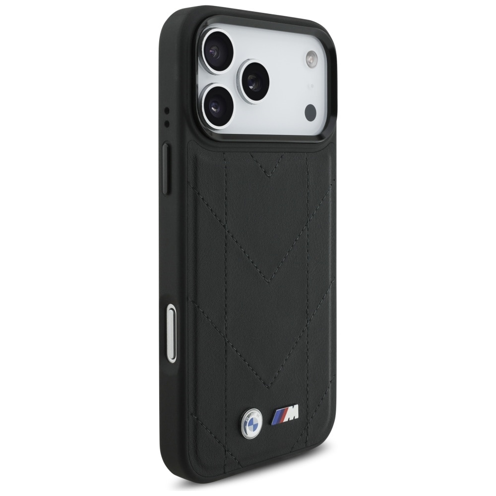 BMW M Quiltet logo MagSafe-etui til iPhone 17 Pro Max - Sort