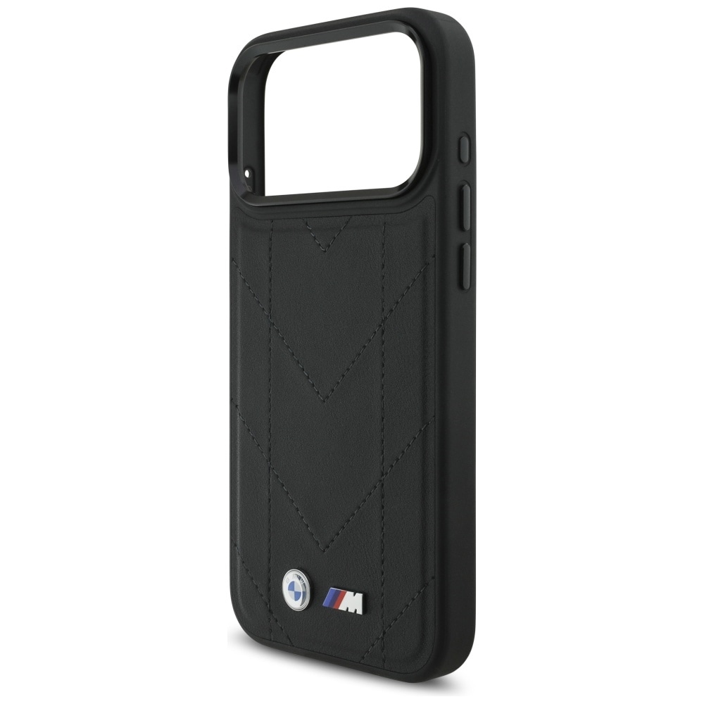 BMW M Quiltet logo MagSafe-etui til iPhone 17 Pro Max - Sort