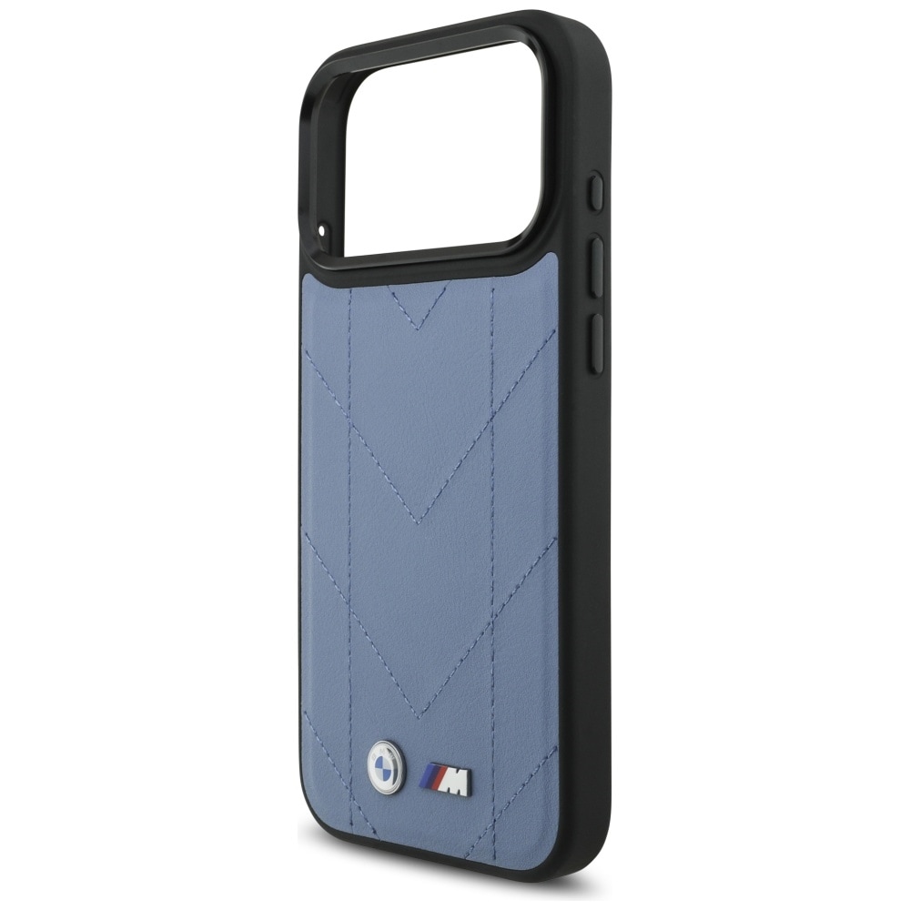 BMW M Quiltet logo MagSafe-etui til iPhone 17 Pro Max - Blå