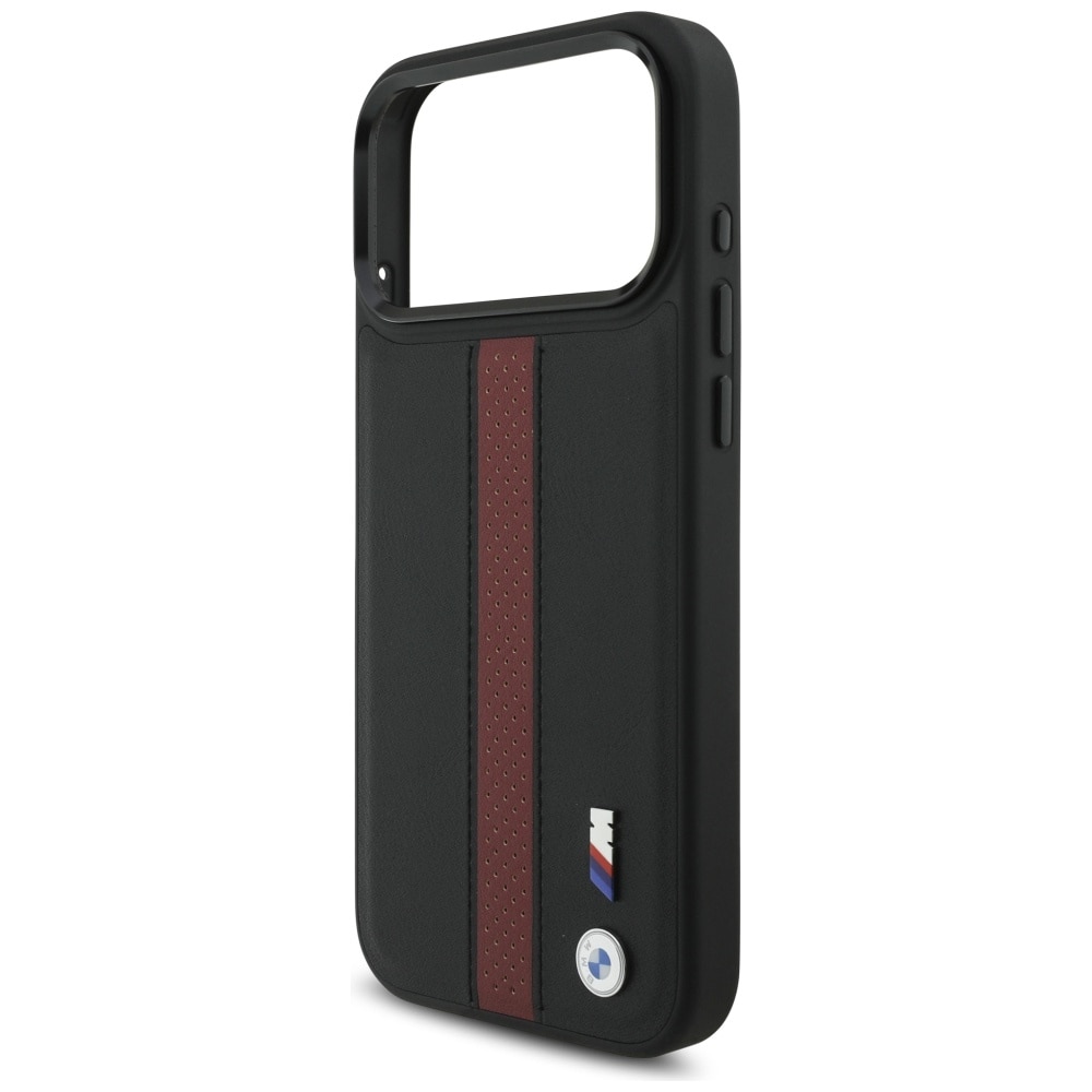 BMW M Perforeret stribe-logo MagSafe-etui til iPhone 17 Pro Max - Rød