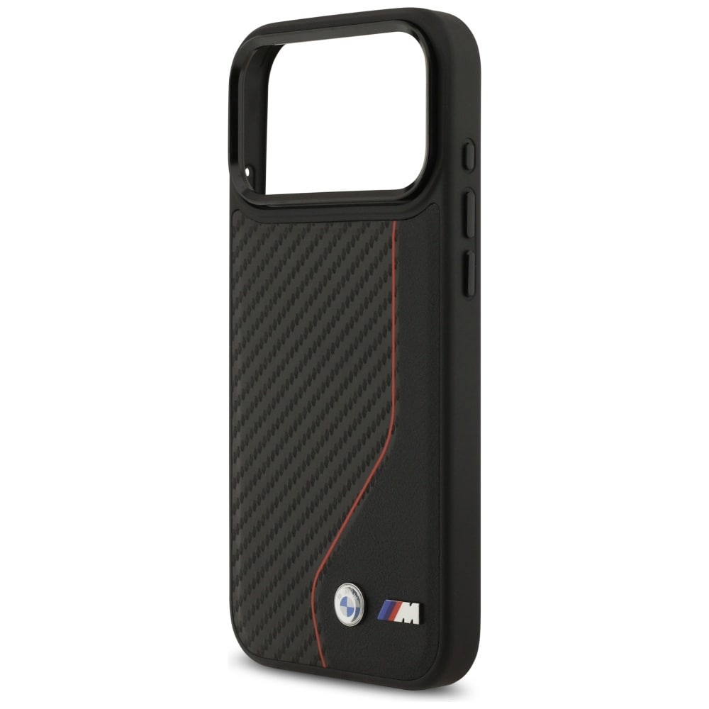 BMW M Carbon Line & Logo MagSafe-etui til iPhone 17 Pro Max - Rød