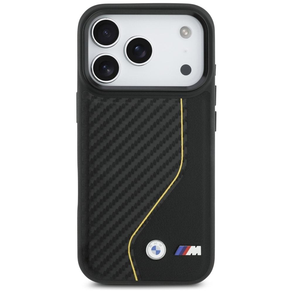 BMW M Carbon Line & Logo MagSafe-etui til iPhone 17 Pro - Gul
