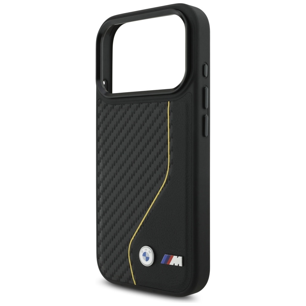 BMW M Carbon Line & Logo MagSafe-etui til iPhone 17 Pro - Gul