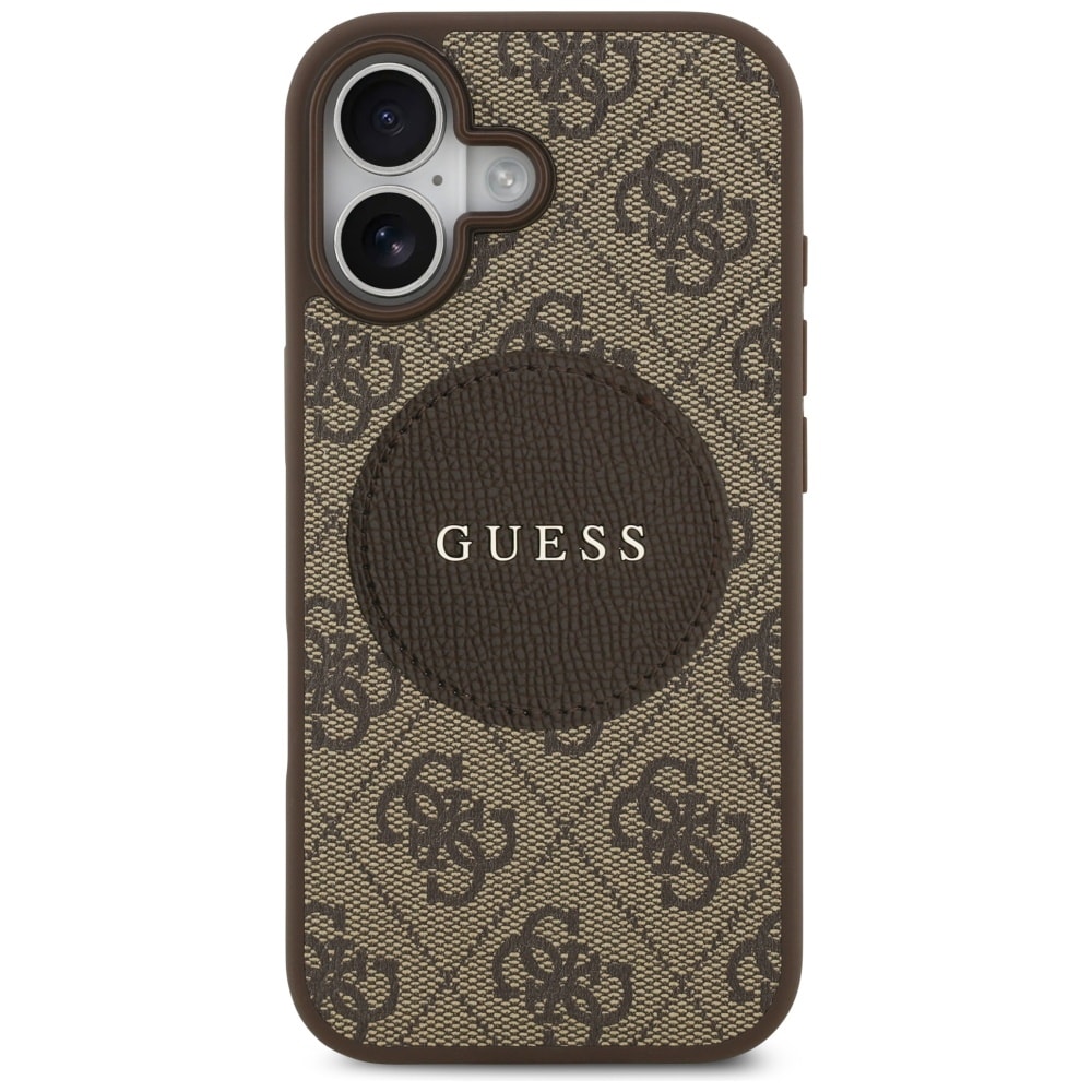 Guess 4G Circle Classic Logo MagSafe-etui til iPhone 17 - brun