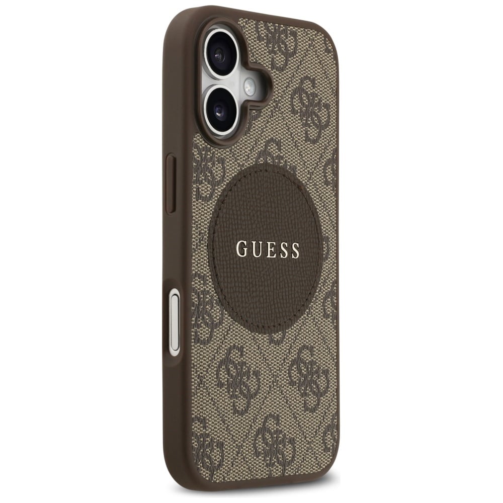 Guess 4G Circle Classic Logo MagSafe-etui til iPhone 17 - brun