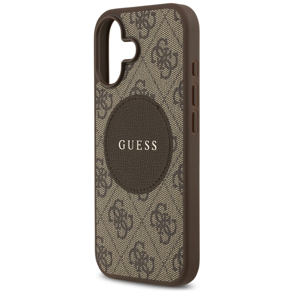 Guess 4G Circle Classic Logo MagSafe-etui til iPhone 17 - brun