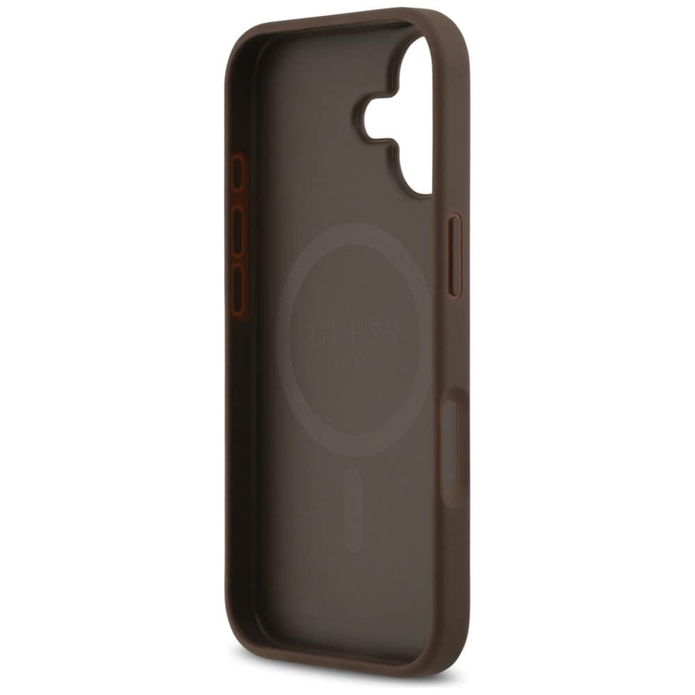 Guess 4G Circle Classic Logo MagSafe-etui til iPhone 17 - brun
