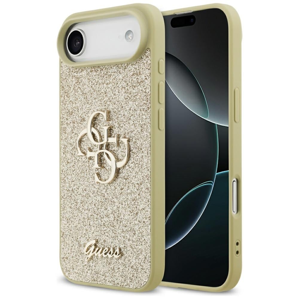 Guess Fast Glitter Big 4G-fodral för iPhone Air - guld